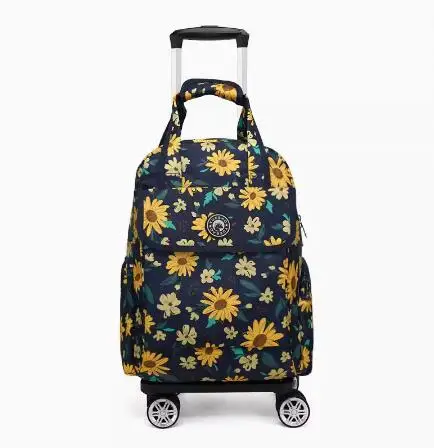 Oxford 20 Inch Travel Trolley Bag Wheels Women Rolling Luggage bags Carry On Hand Luggage Bag Men Business Travel Trolley Bags