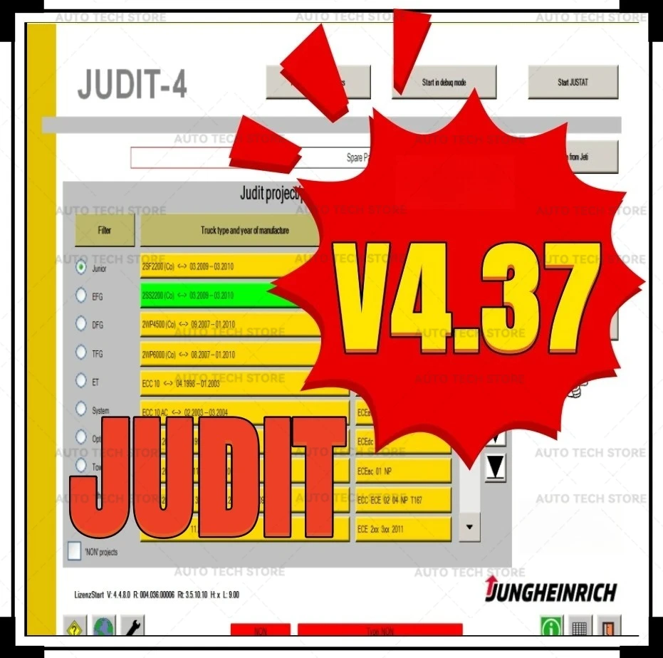 

JETI-Jungheinrich Judit -4 Diagnostic Software (v4.37) Update To 2022 +install guide