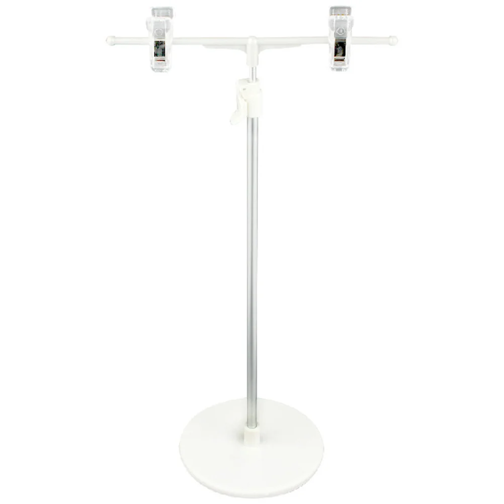 

Multipurpose Poster Stand Display Racks Banner Showing Stands Advertising Desktop Adjustable T-shaped Holders Menu Shelf