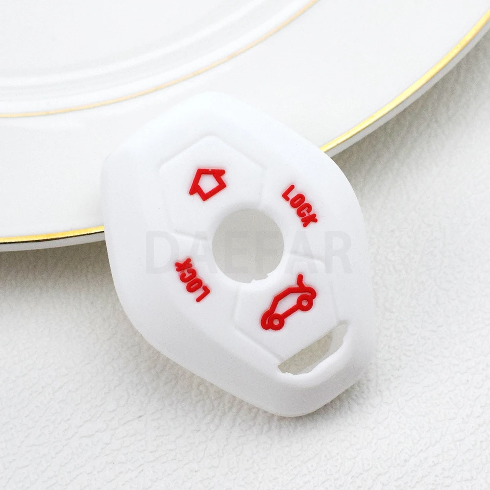 Silicone 4 Buttons Key Case Cover for Some B/N/W X5 E53 X3 F83 E46 E39 E38 E60 E63 E61 E64 Series 3 5 7 330i Z3 Z4 E85 E86 M5