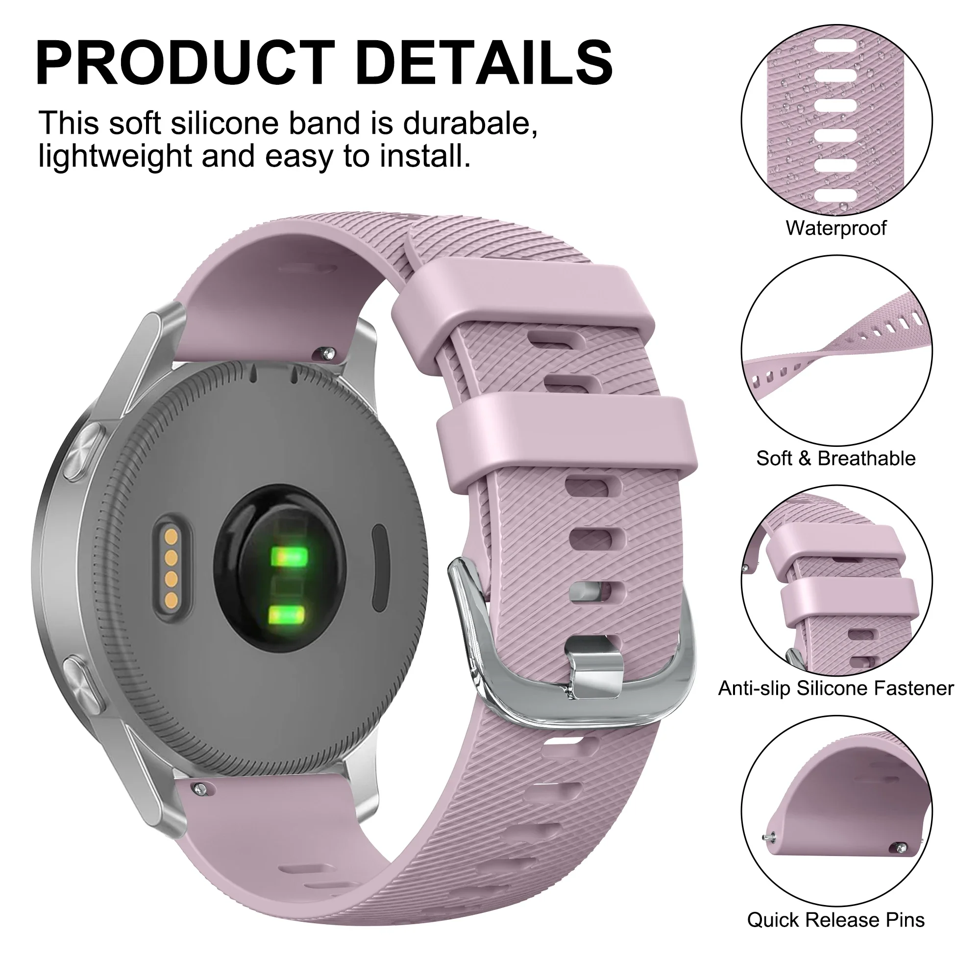 20mm 22mm Silicone Strap For Amazfit Bip Max 6 5/Balance 3 2/Active 3 2 Max Bracelet For Amazfit Cheetah 2 Ultra/2 Pro Wristband