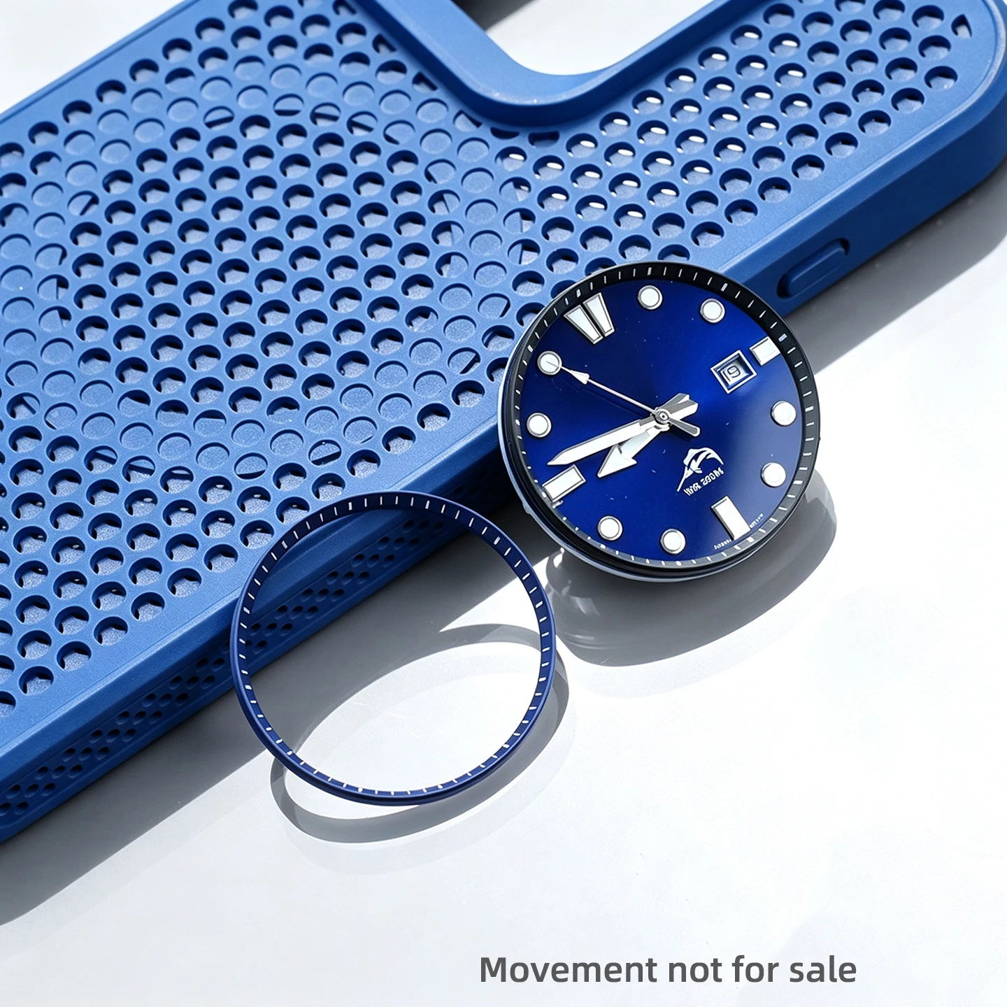 32.7mm Plastic Chapter Ring For Casio Duro Marlin Diver Watch MDV‑106 41×32.8mm Ceramic Bezel Insert Replacement Part