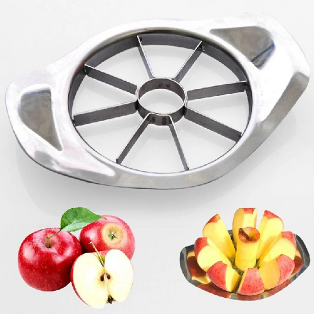 

New Stainless Steel Fruit Apple Pear Easy Cut Slicer Cutter Corer Divider Peeler Kitchen Accessories