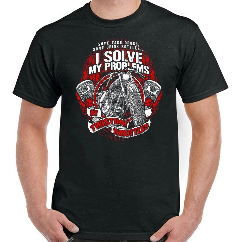 

Retro Motorcycle T-shirt Men's Summer Casual Versatile Comfortable Loose Short-sleeved Cotton Crew Neck Top Men's Clothing