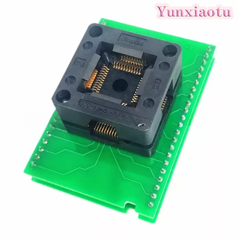 New Dataman ELNEC DIL44/TQFP44-1 ZIF-CS Programming Test Socket Universal Adapter for TQFP44 LQFP44 VQFP44 10,000 Actuations