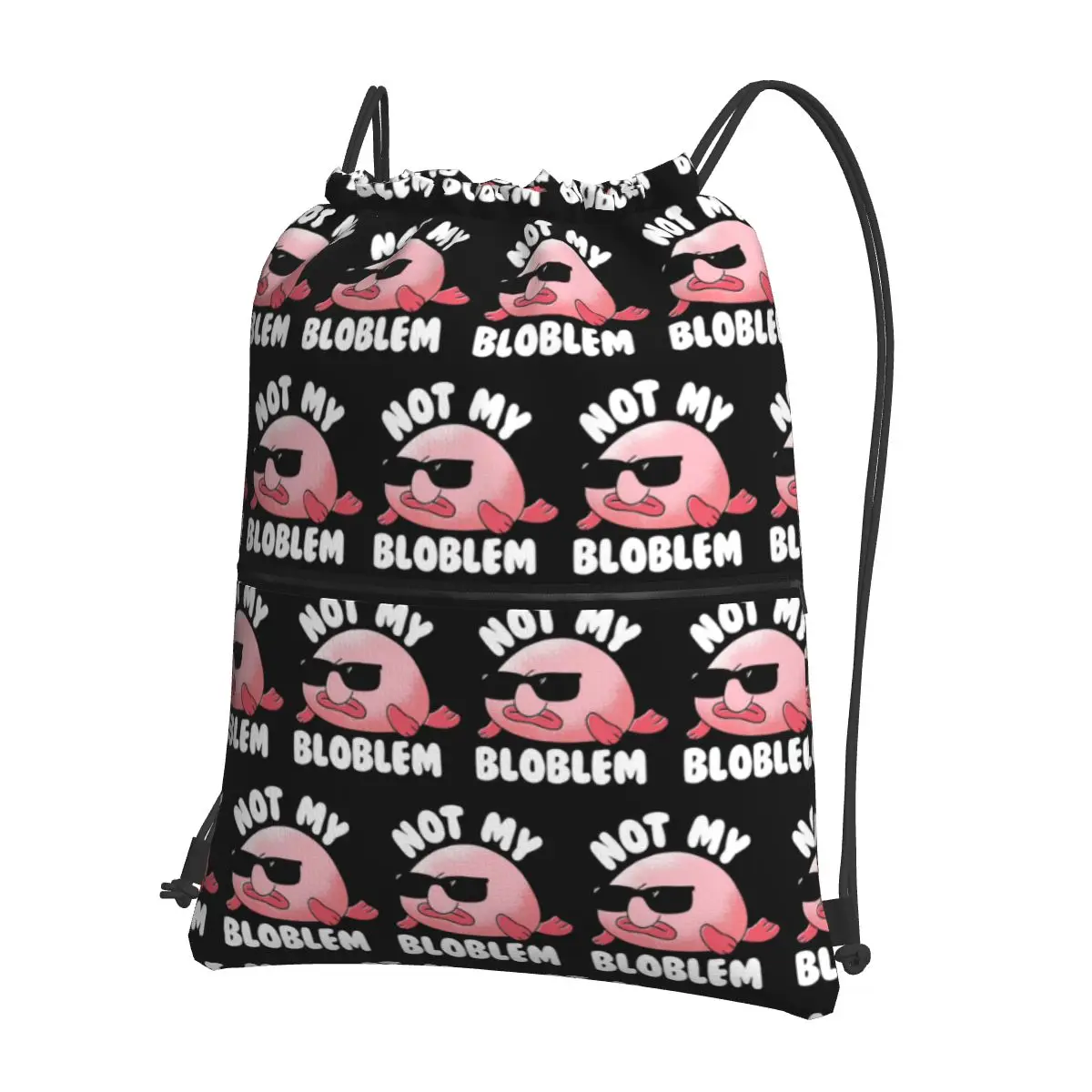 

Рюкзаки Blobfish Not My Bloblem Not My Problem, модные портативные сумки на шнурке, сумка для обуви, сумки для книг для путешествий студентов