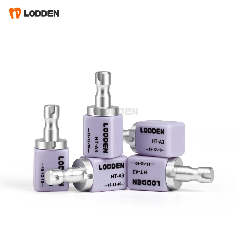 I12 Dental Lithium Disilicate 5/10PCS Lodden Glass Ceramics Block Chairside Restoration Aesthetics Dental Lab Material 15*12*10