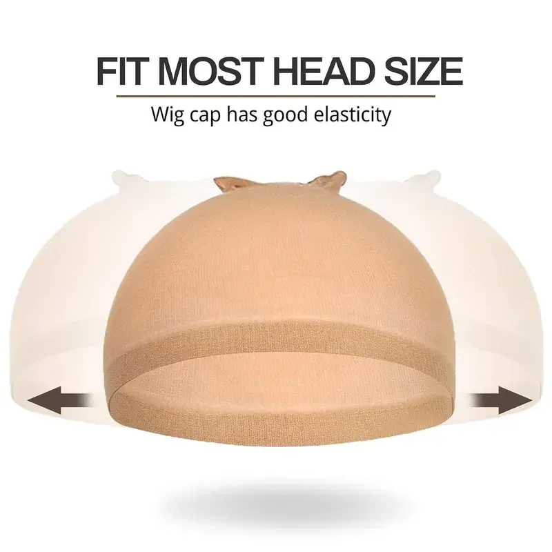 HD Stocking Wig Cap For Women Ultra Thin Stretchy Breathable One Size Seamless Wig Cap Daily Wig Accessories