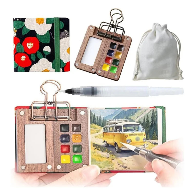 

AP-Travel Paint Palette, Mini Watercolor Paint Set, Portable Paint Palette For Travel, Watercolor Paint Palette