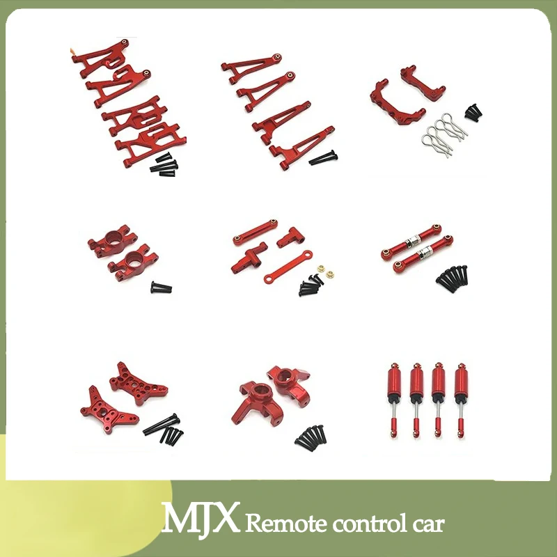 Mjx-piezas De Metal Para Coche A Control Remoto 14210 14209 RC, Barra De Dirección De Brazo Oscilante, Hacia Arriba Y Hacia Abajo