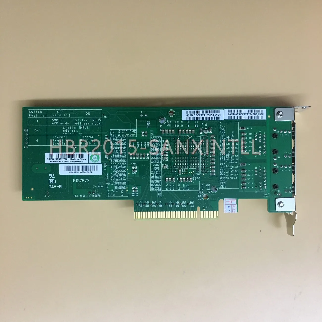 محول Supermicro AOC-STG-i2T REV 2.0 ثنائي المنفذ 10 جيجابت إيثرنت PCI-E NIC #3