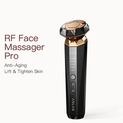 ANLAN Dispositivo multifunción para el cuidado de la piel Pro Oro 18K Radiofrecuencia facial con frío caliente Lifting facial EMS Masajeador de belleza para el cuidado de la piel