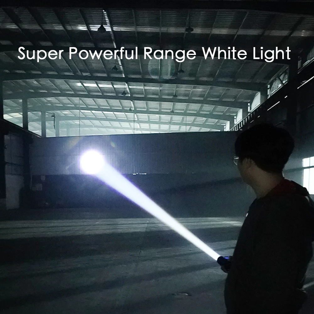 1pc Smiling Shark SD-1022 LED Flashlight, Super Bright Handheld Flashlight, Long-lasting Flash Light Rechargeable for Outdoors