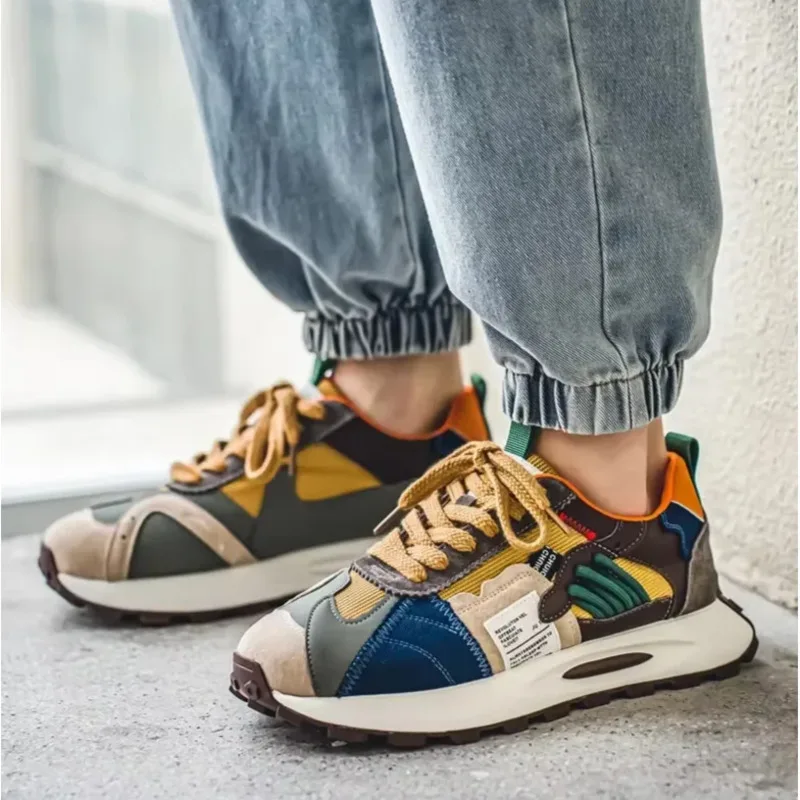 

Повседневные мужские кроссовки, модная мужская обувь 2025, новая качественная мужская обувь, модные кроссовки с сеткой, уличный теннис, тренировочный Tenis Masculino