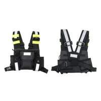 Shoulder Holster Two Way Radio Reflective Chest Harness Holder Bag Vest Rig Walkie Talkies Front Pack Pouch Case Drop Ship 4