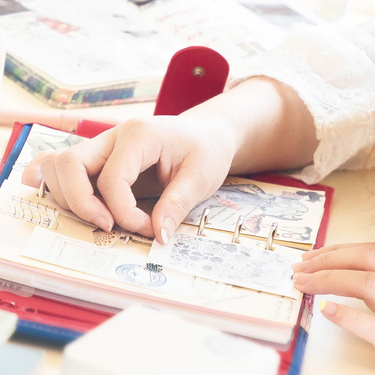 Mini Printer Thermal Paper Colorful Sticker Child Instant Camera Refill Print Paper For Photo Journal Notes Memo Barcode 57x25mm