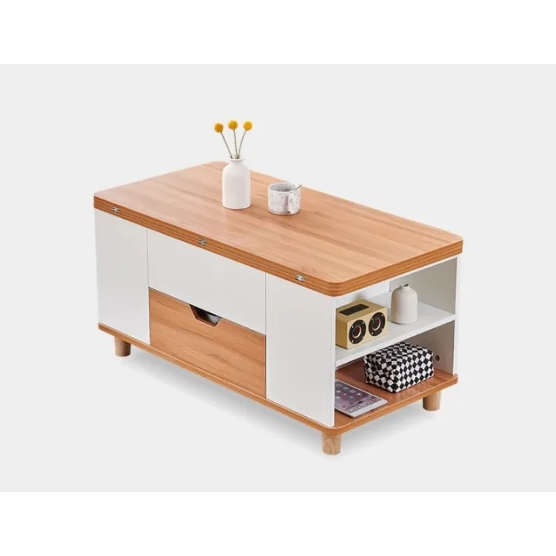 &c Sart odern Wooden Coffee Lift-up ultifunction Adjus Conertible Dining Extendle Foldle Goldriches Hoe OE