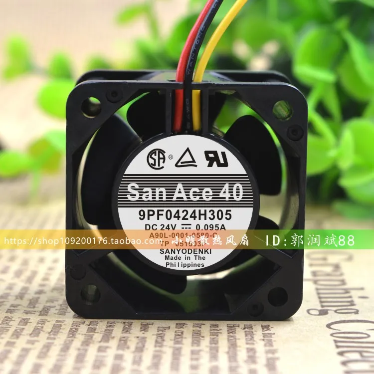 

НОВЫЙ ОРИГИНАЛ 9PF0424H305 A90L-0001-0580 # C 24 В 0,09 А 4028 40*40*28 мм ОХЛАЖДАЮЩИЙ ВЕНТИЛЯТОР