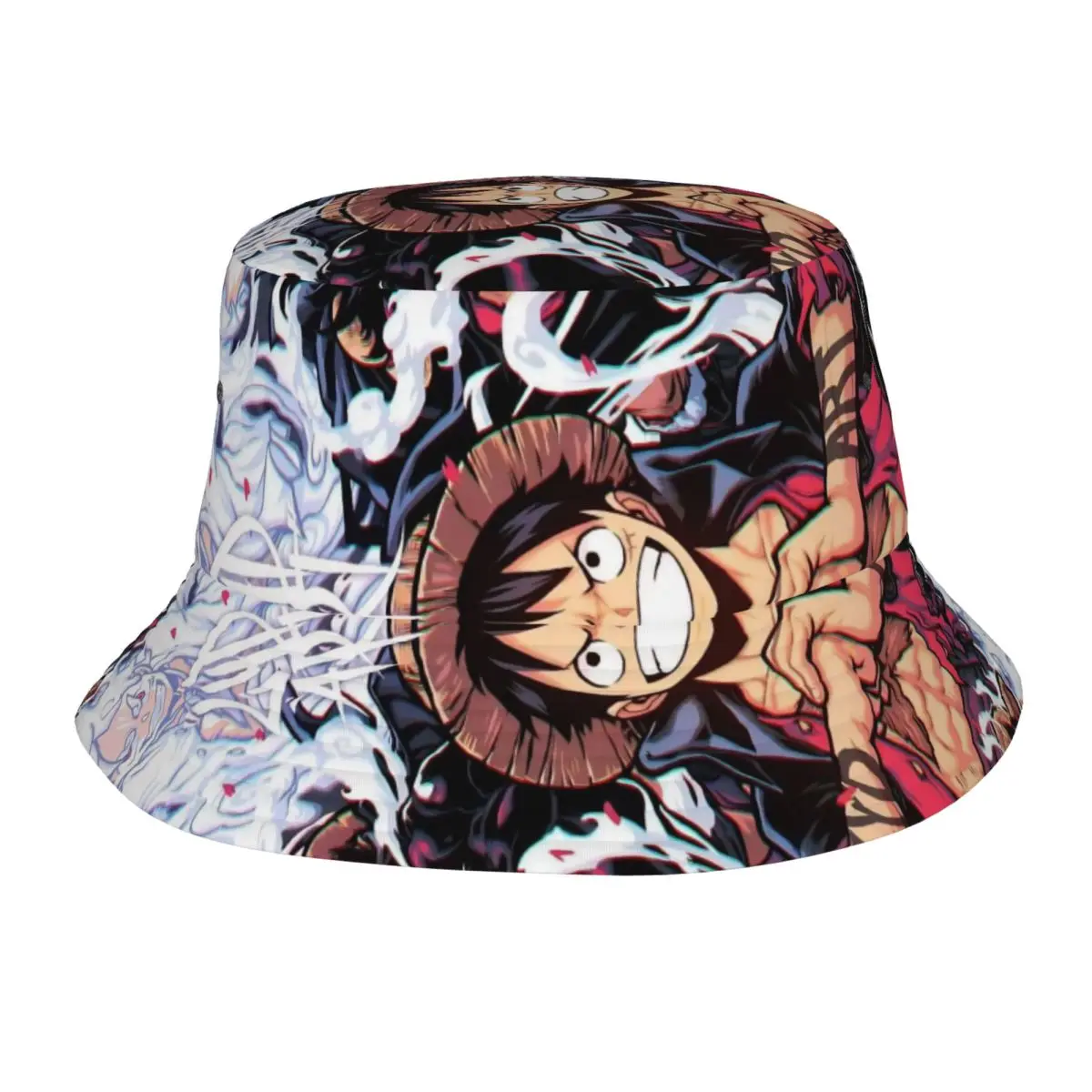 Spring Picnic Headwear One Piece Anime Stuff Bucket Hat Unique Girl Hot Sun Hat Monkey D.Luffy Session Hats Fishing Hat Outdoor