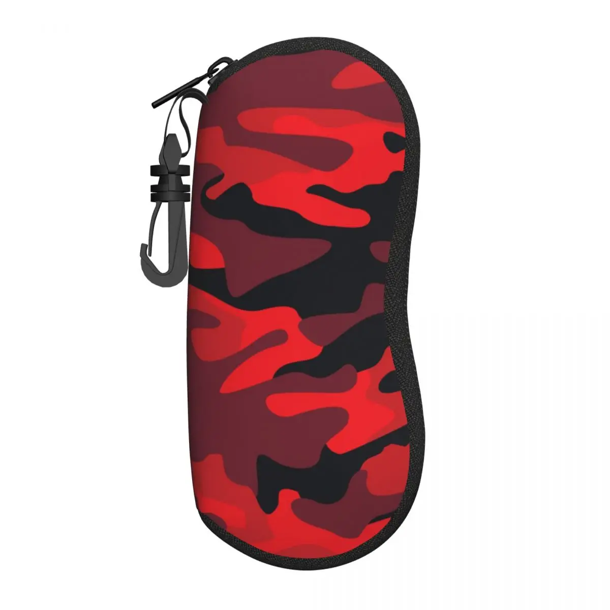 Military Red Camouflage Glasses Case Portable Camo Texture Eyewear Storage Box Small Sunglasses Box