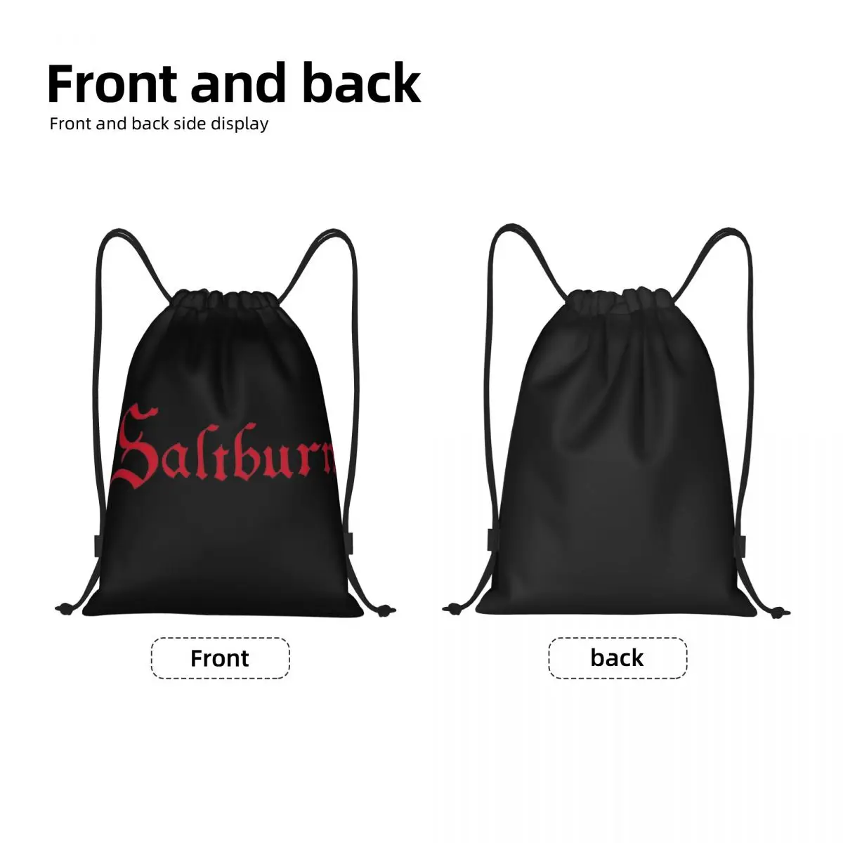 Futebol Drawstring Mochila para Exercício, Gym Sackpack, String Bags, Filme Saltburn