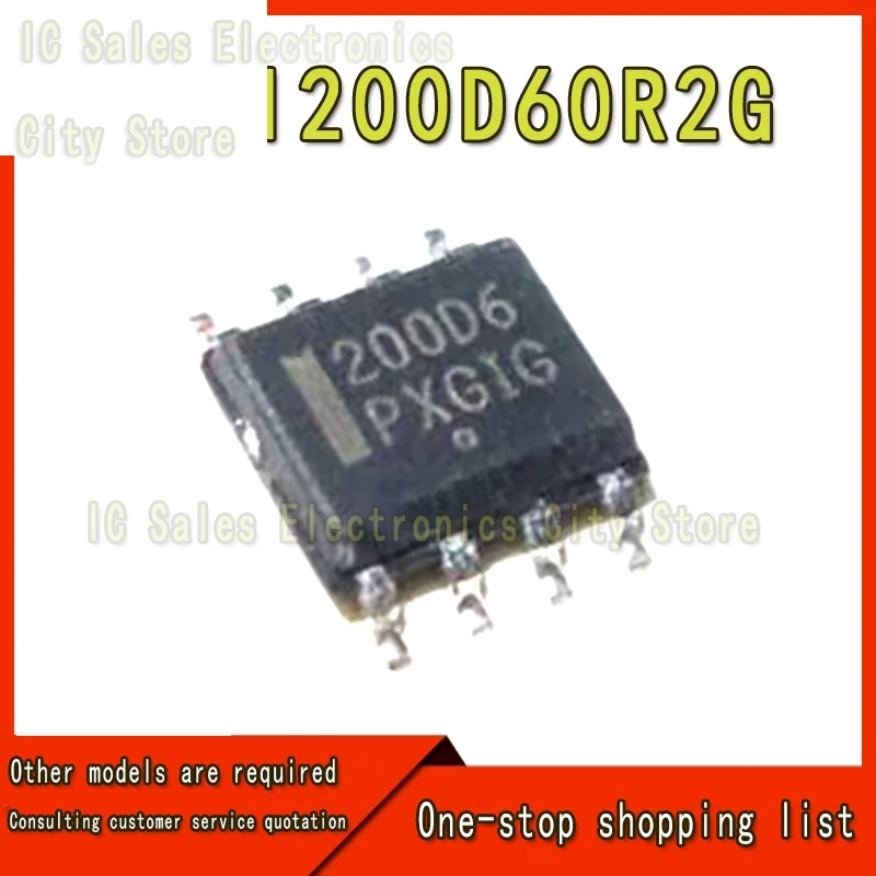 New original 200D6 NCP1200D60R2G NCP1200D60 chip IC SOP8 patch 8 pin