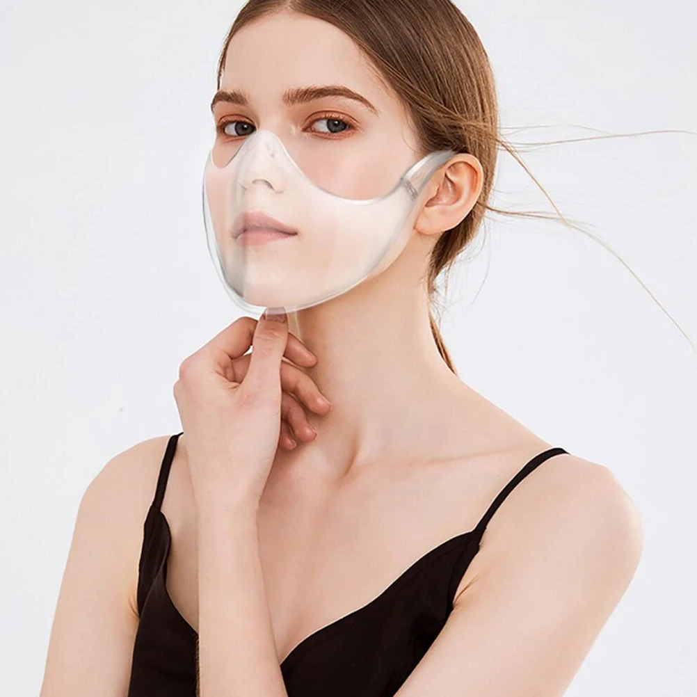 

Durable Reusable Transparent Face Cover Safety Face Guard Lightweight Compact Protective Mask For Indoor Outdoor Use For