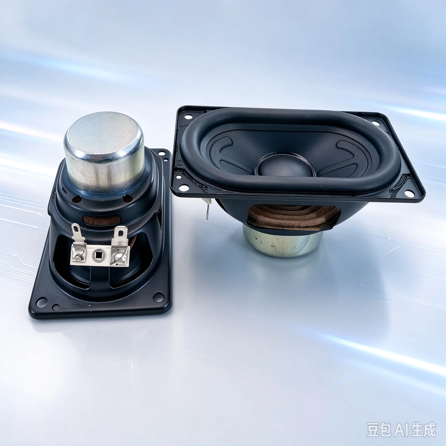 For Charge6 Gen6 Gen5 Rectangular Oval 93*53mm Speaker, Strong Magnet Waterproof Long Stroke Speaker