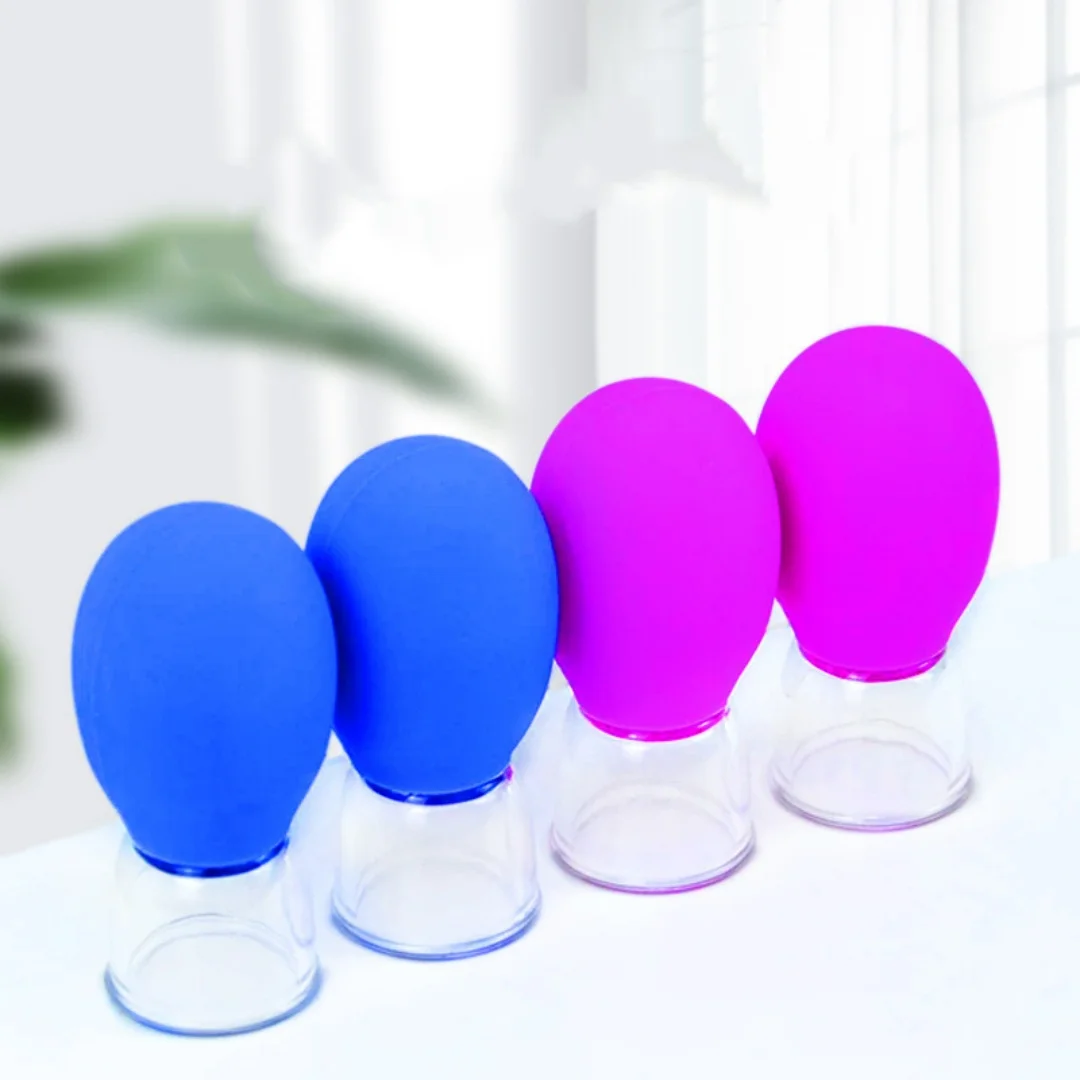 Facial Cupping Device for Lifting, Gua Sha & Meridian Dredging, Silicone Vacuum Cup, Facial Toning & Massage, Beauty Therapy