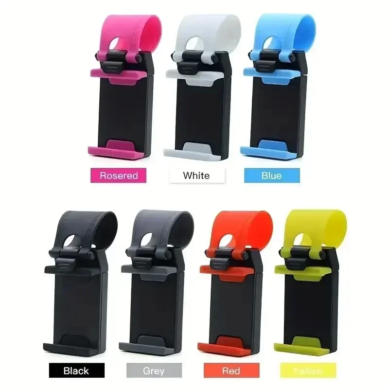 1Pc Auto Interior Accessories Universal Car Steering Wheel Mobile Phone Clip Mount Holder Kit Bike Auto Camera GPS Stand Bracket