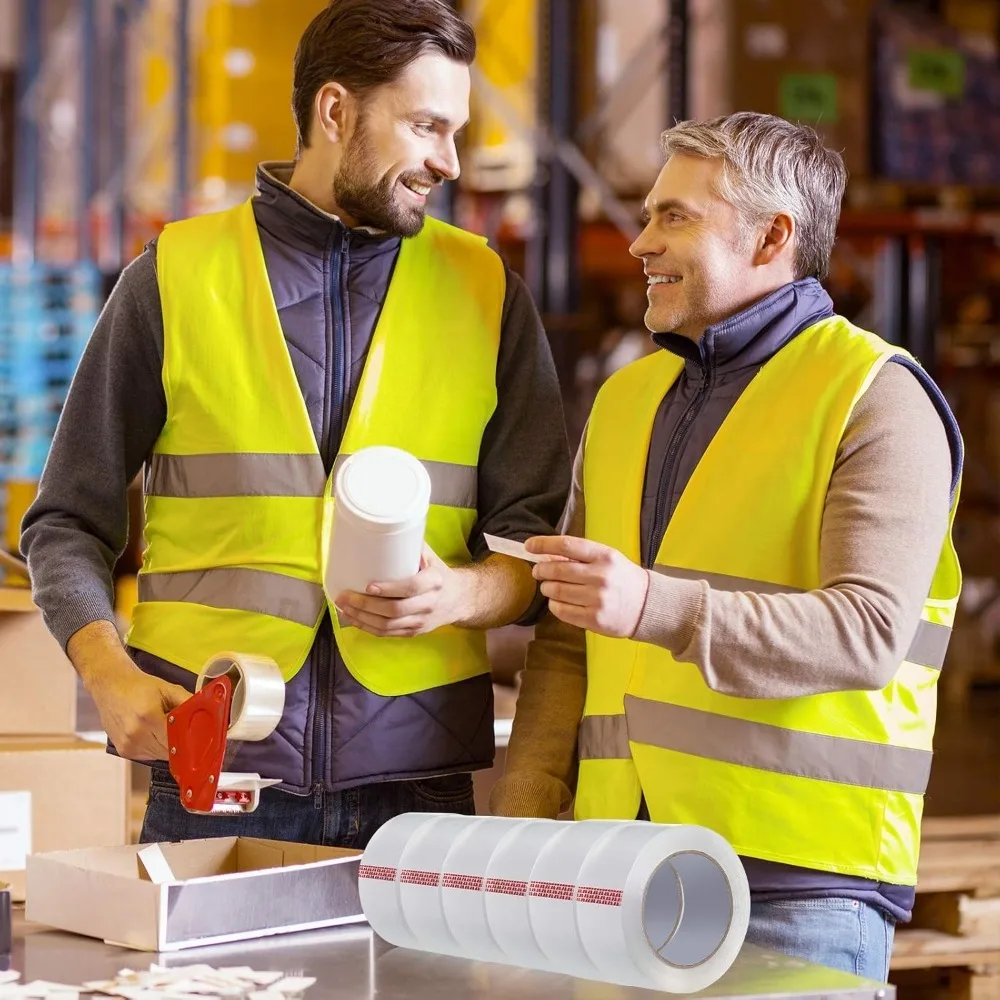 36 Uds cinta de embalaje resistente rollo único 2,36 pulgadas 90 yardas cinta de embalaje transparente sellado de embalaje-3240 yardas/2952 pies