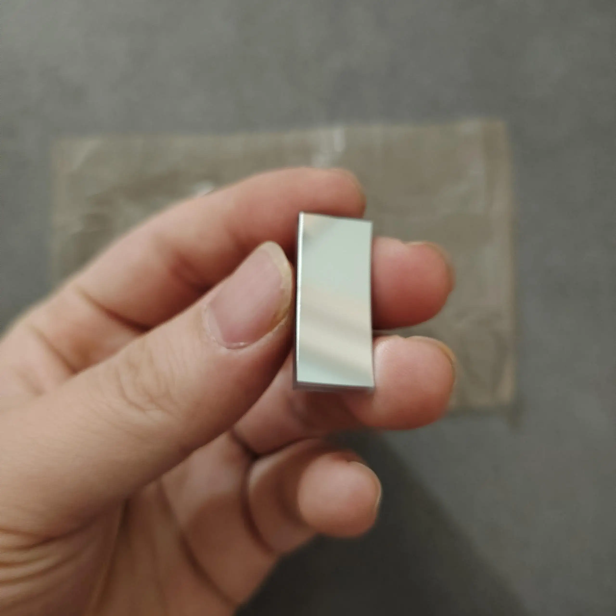 1PC 30x12.5mm Rectangular Flat-Concave Reflector Focal Length 60mm Concave UV-enhanced Aluminum Coating