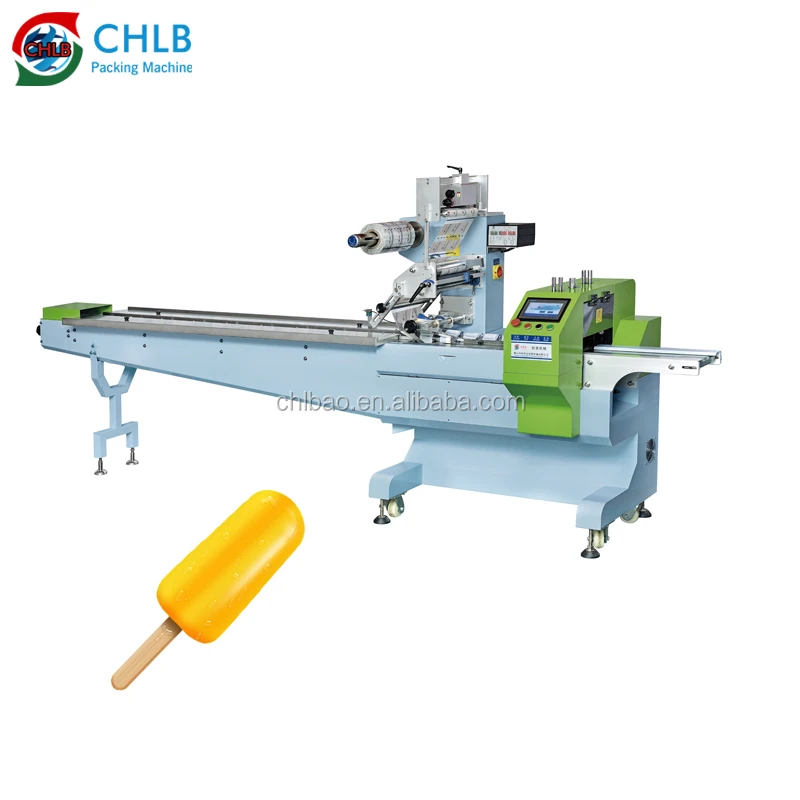 CHLB CB-300S Ice Lolly Popsicle Stick Cream Wrapping Packing Machine for Business