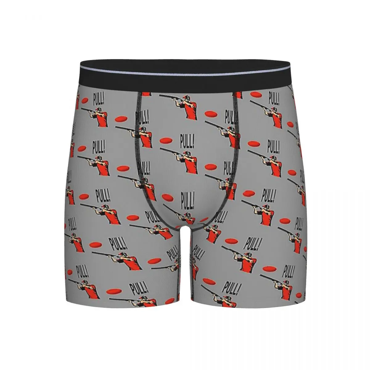 

Long Boxer Underpants Shorts Skeet Clay Shooting Pigeon Trap Bird Hunters Shotgun Shells PULL Panties Male Comfortable Underwear