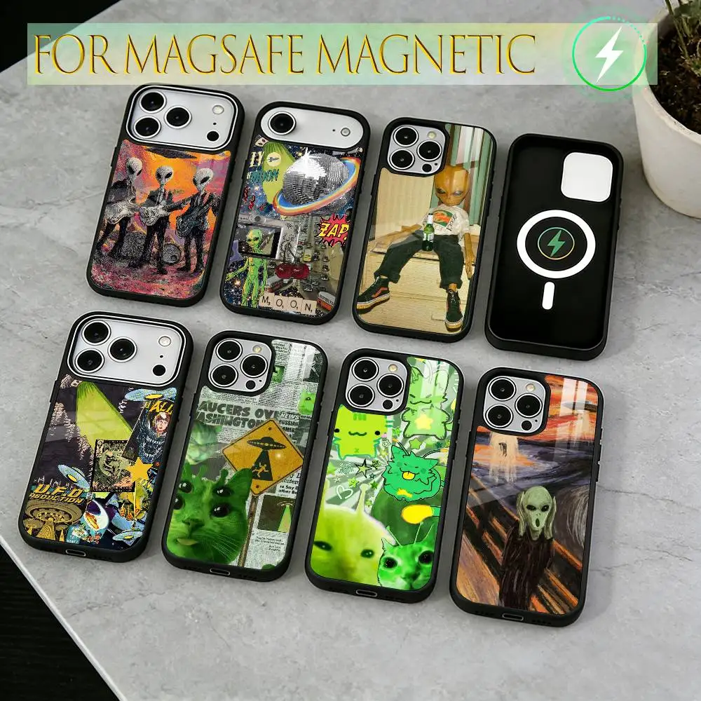 

E.T. Phone Case For iPhone17,16,15,14,13,12,11 Plus,Pro Magnetic with Magsafe Wireless Charging