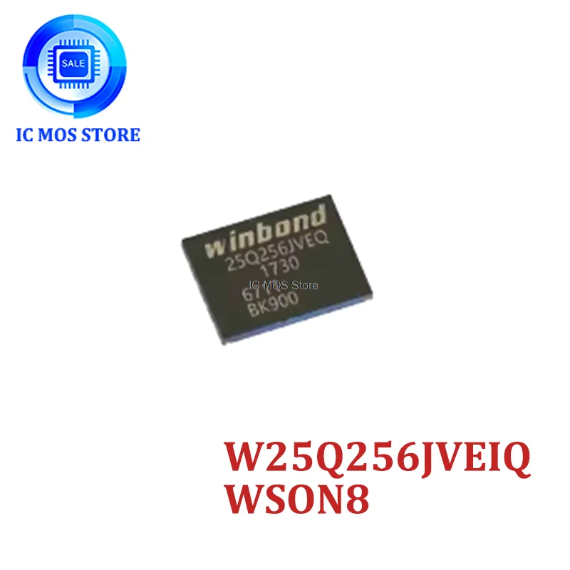 

5-10PCS W25Q256JVEIQ W25Q256JVEQ 25Q256JVEQ SON8 Memory chip 32MB 256Mbit memory