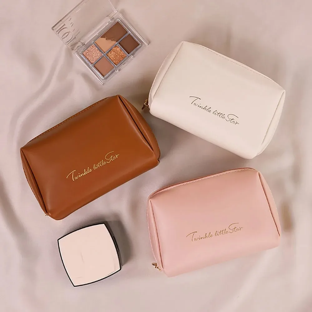 

Косметичка-органайзер, водонепроницаемая косметичка из искусственной кожи, косметичка с широким открытием, плоская косметичка, дорожная косметичка с разделителем