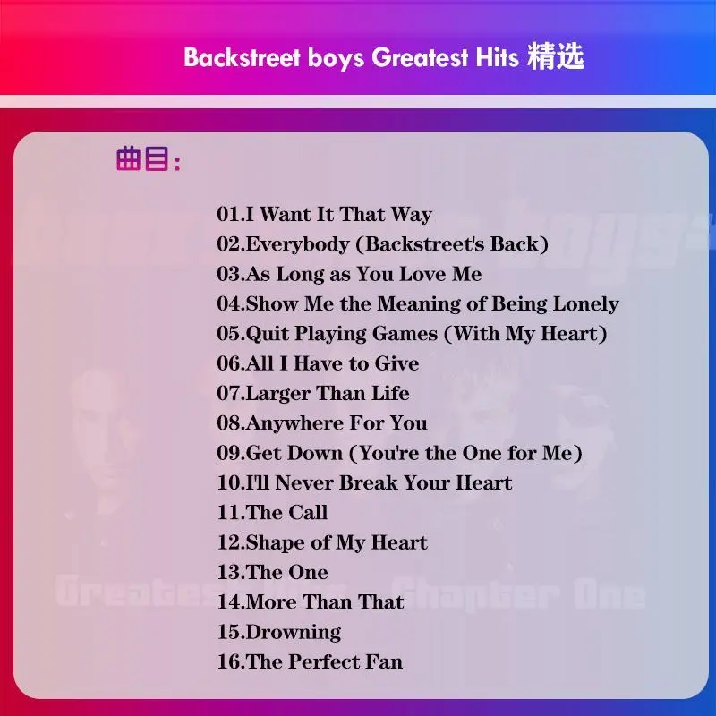 Music Audio CD Backstreet Boys Greatest Hits Chapter One Burned Disc Lossless Sound, Collectible, Only CD No Cover & Lyrics Book view 2