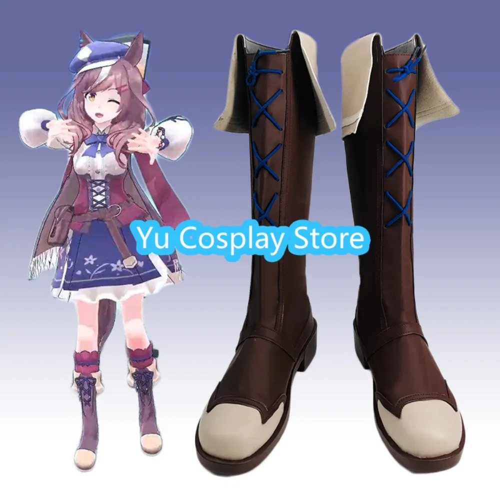 

Yu Косплей Магазин Uma Musume Pretty Derby Super Creek Обувь для косплея Аниме Обувь для косплея Сапоги Костюмы на Хэллоуин Реквизит