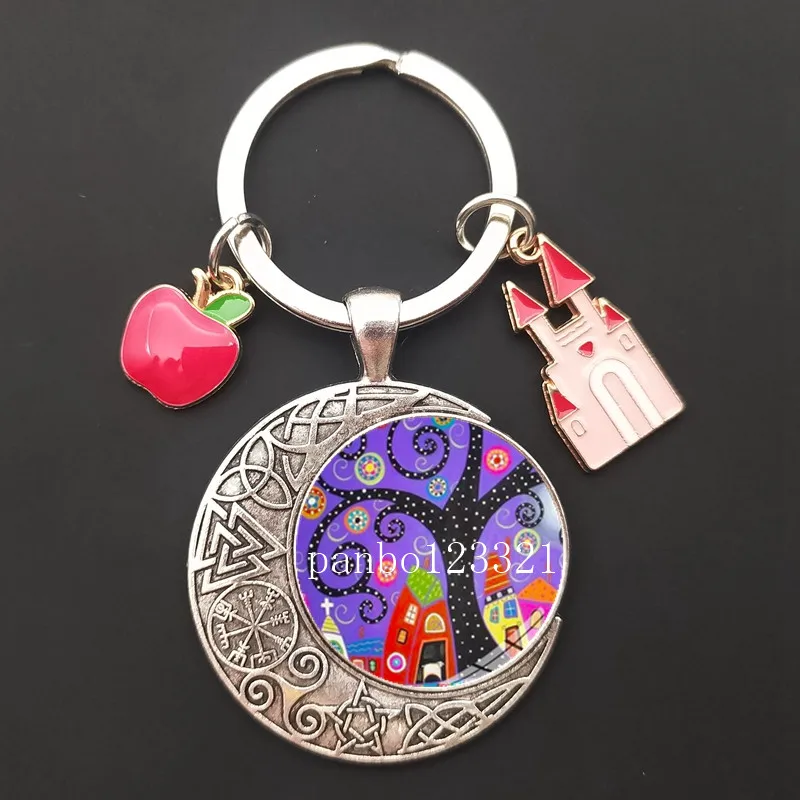 New house key keychain Beautiful house key ring under the stars Personalized jewelry gift New home keychain I love my home