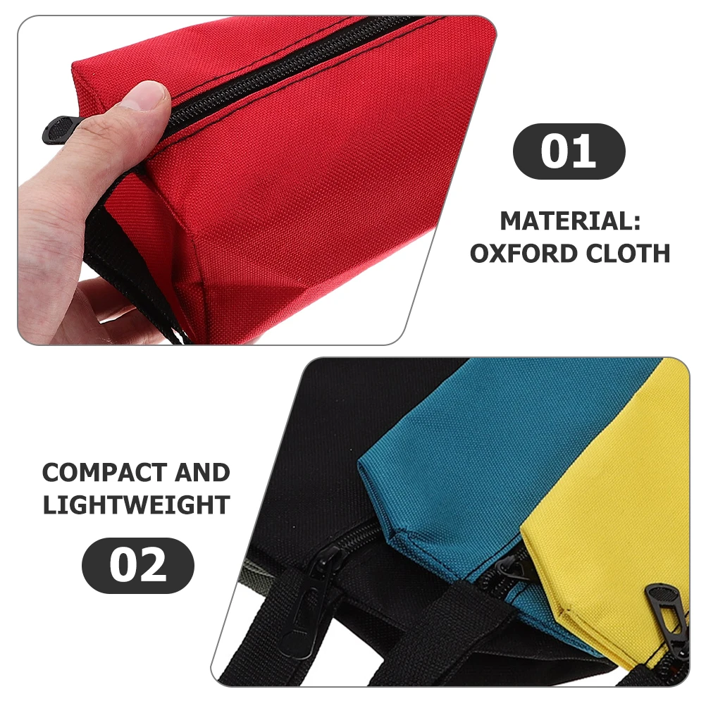 

Waterproof Utility Tool Bags 600D Oxford Cloth Small Work Pouch Parts Storage Organizer Heavy Duty Splashproof Hardware Tool Bag