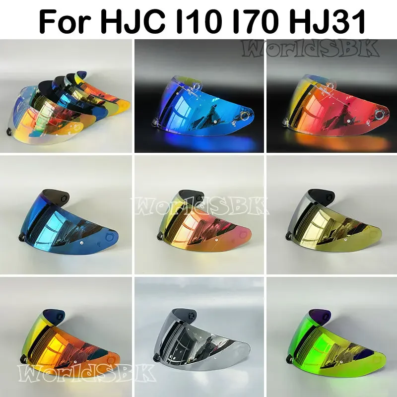 HJ-31 Motorcycle Full Face Helmet Visor Lens Case for HJC I70 I10 Anti-UV Dustproof Lens Accessories Visor 10 Color Available