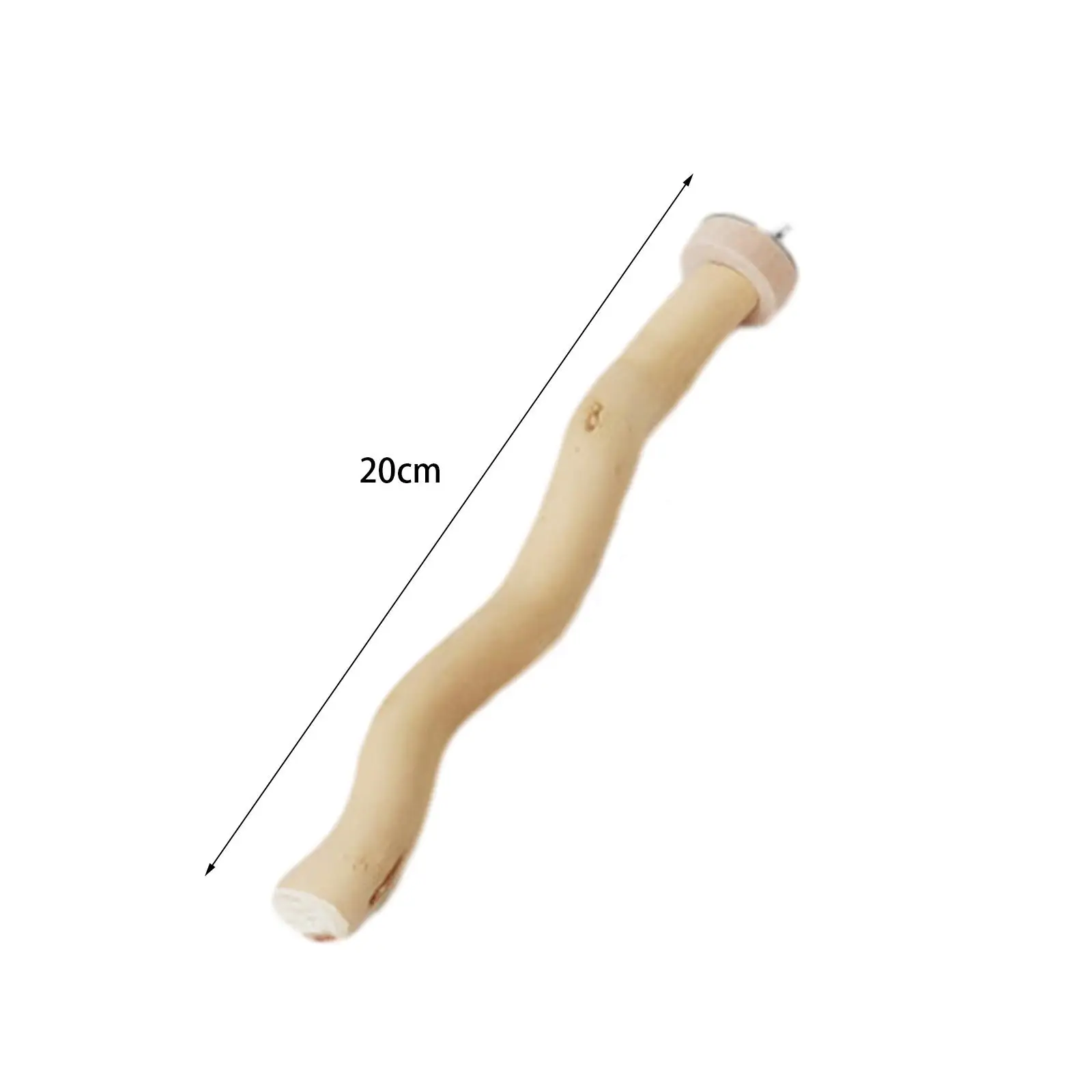 Percha de madera natural para pájaros – Trepar y afilar garras - imagen 4