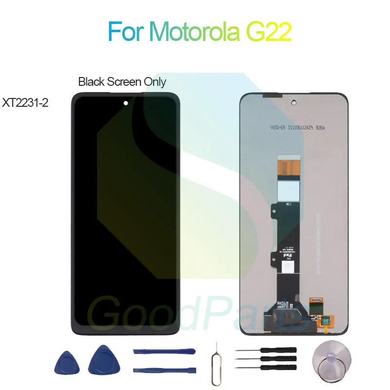 For Motorola G22 Screen Display Replacement 1600*720 XT2231-2 G22 LCD Touch Digitizer