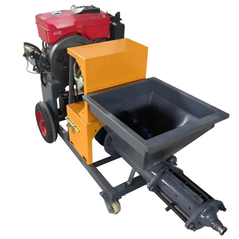 

Popular construction cement mortar sprayer motor, second-hand construction sites use high-efficiency mortar pump sprayer