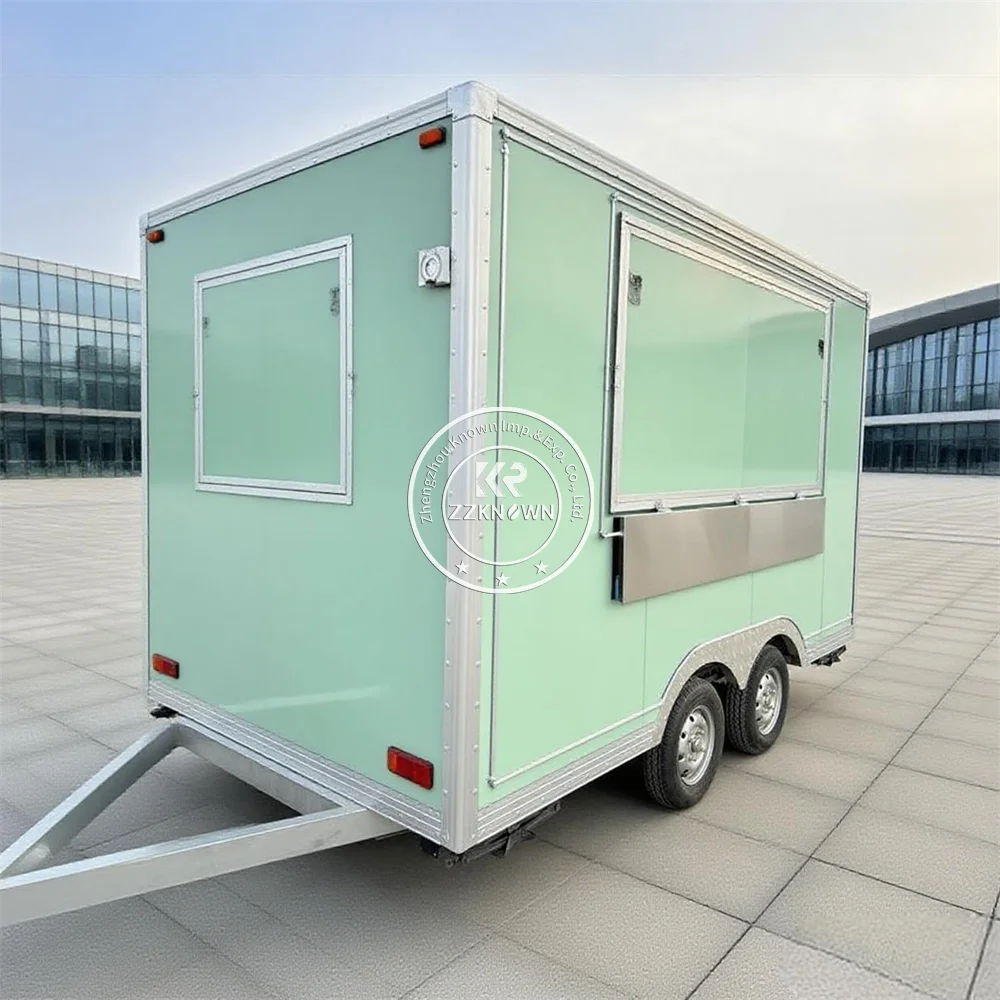 

Hot Dog Ice Cream Cart Street Catering Trailer Food Truck Fully Equipped Concession Mobile Kitchen Food Trailer For Sale