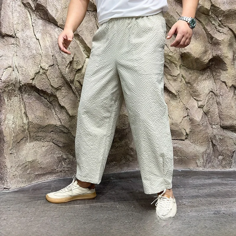 

Retro Outdoor Mountain Series Cool Qui Dry Breathable Loose Cone aped Casual Pants ex Bubble Weave Cotton Feel
