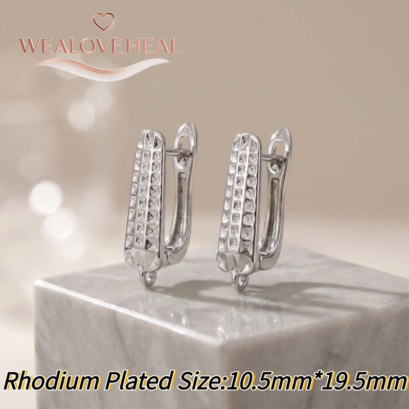 schmuckherstellung zubehör，6 verschiedene Leverback-Ohrringverschlüsse, 18K Gold/Rhodium plattiertes Messing, mit Zirkonia besetzt, Infinity-Ohrringhaken für DIY-Schmuckherstellung – Detail 20