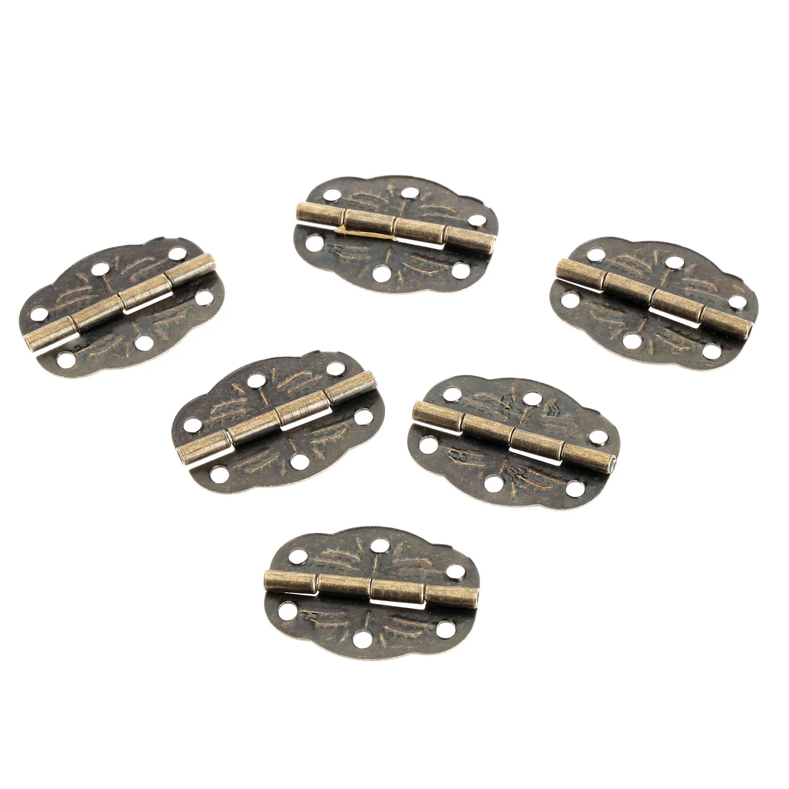 20PCS 30x20mm Antique Brass Hinges With Screws For Decoration Vintage Jewelry Box Door Cabinet Drawer Furniture Fitting Hardware