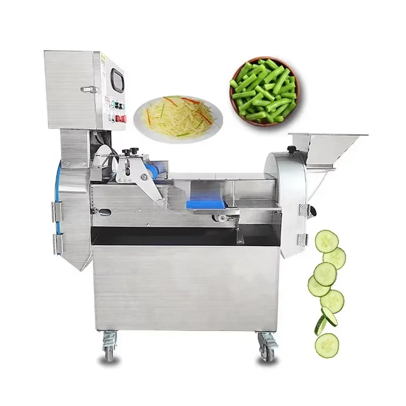 

Multi-functional Double-head Commercial Slicer Automatic Parsley Vegetable Salad Dicer Machine for Potato Banana Slicer